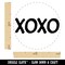 XOXO Hugs Kisses Love Fun Text Rubber Stamp for Stamping Crafting Planners